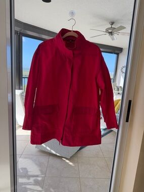 Eileen Fisher Vibrant Pink Lightweight Coat/Jacket